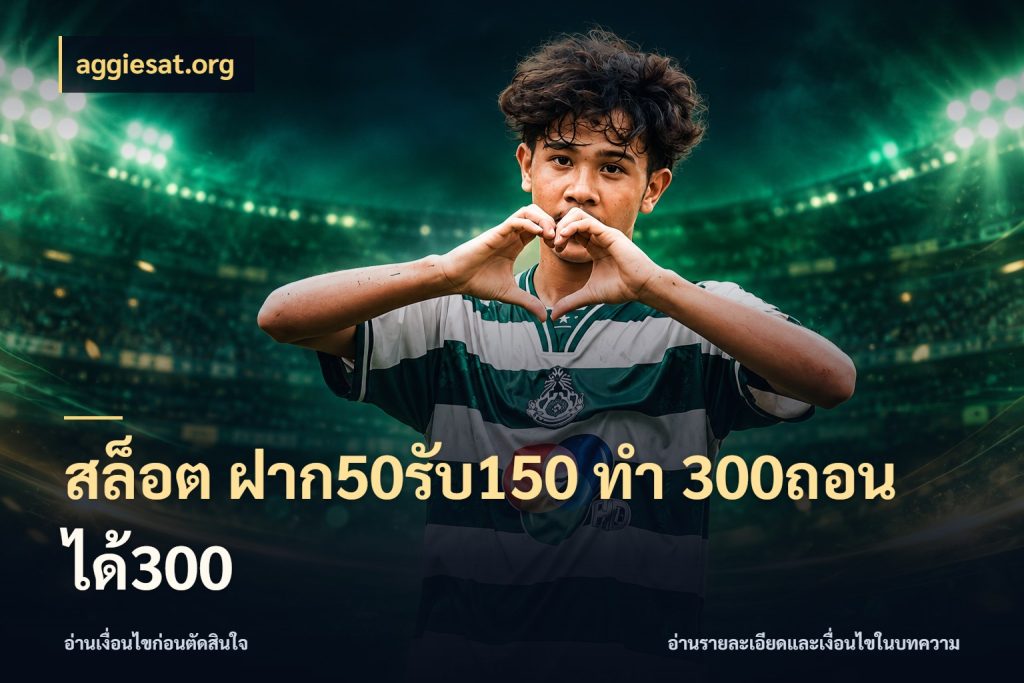 สล็อต ฝาก50รับ150 ทํา 300ถอนได้300 จับประเด็นยอดรับก่อนเลือกความสนุก สไตล์ aggiesat.org