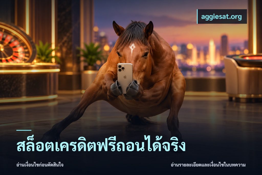 สล็อตเครดิตฟรีถอนได้จริง