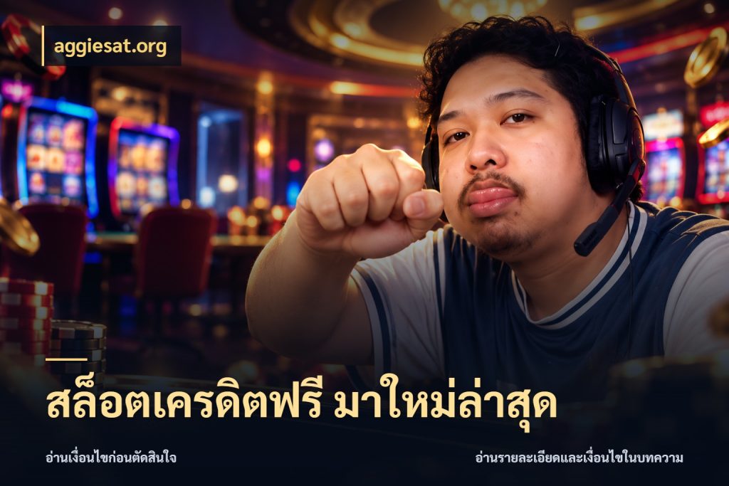 สล็อตเครดิตฟรี มาใหม่ล่าสุด จับมุมเด่นของเครดิตฟรีให้ตรงใจ สไตล์ aggiesat.org