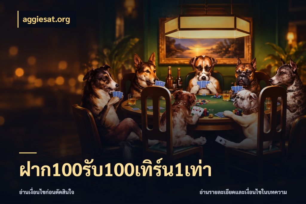 ฝาก100รับ100เทิร์น1เท่า ยอดฝากและยอดรับในมุมของคนชอบลุ้น ในมุม aggiesat.org