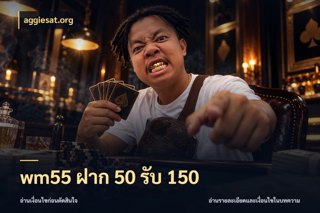 wm55 ฝาก 50 รับ 150 จับคู่โบนัสกับสไตล์เกมที่ชอบ ในมุม aggiesat.org