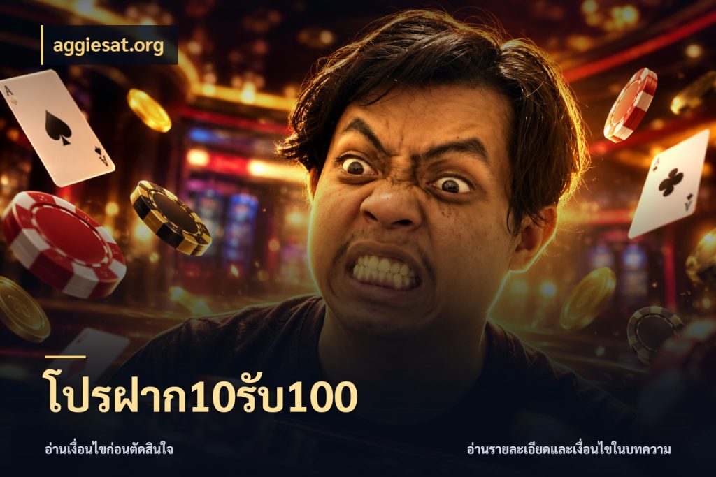 โปรฝาก10รับ100 โปรยอดรับที่สายเกมสนใจ กับ aggiesat.org