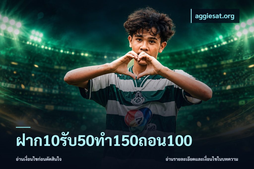 ฝาก10รับ50ทํา150ถอน100