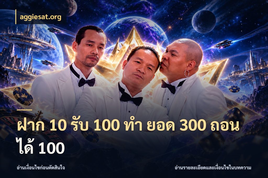 ฝาก 10 รับ 100 ทํา ยอด 300 ถอนได้ 100 aggiesat.org จุดเด่นของเครดิตที่คนชอบเกมอยากรู้