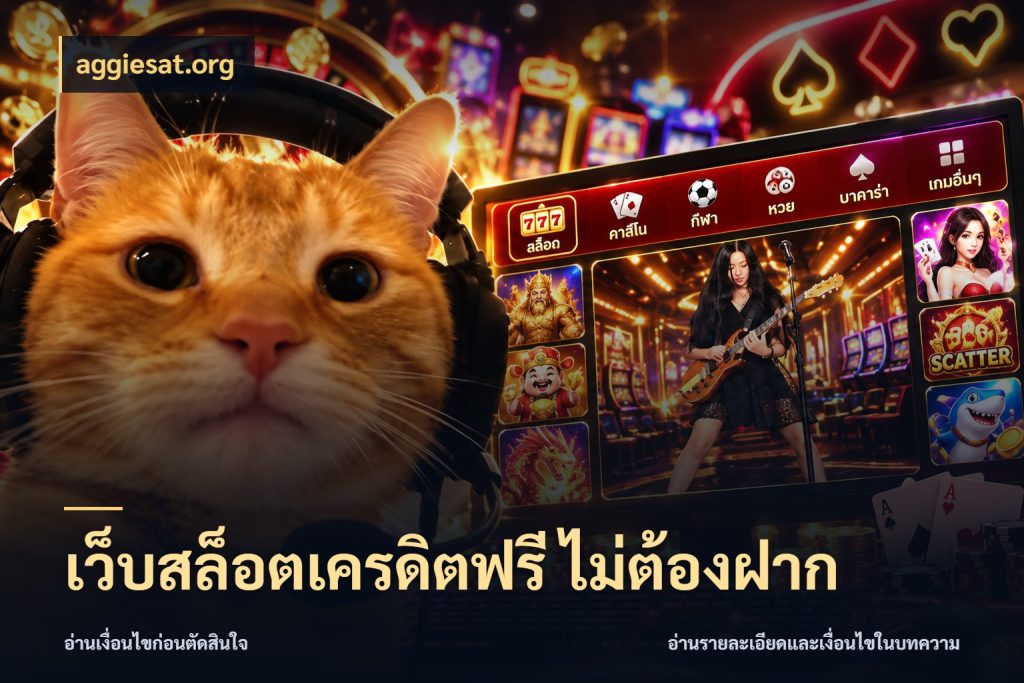 เว็บสล็อตเครดิตฟรี ไม่ต้องฝาก จากชื่อเครดิตฟรีสู่ความสนุกที่เข้าใจได้ ในมุม aggiesat.org