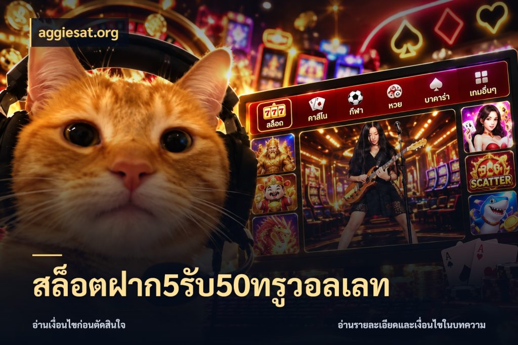 สล็อตฝาก5รับ50ทรูวอลเลท โปรยอดรับที่สายเกมสนใจ กับ aggiesat.org