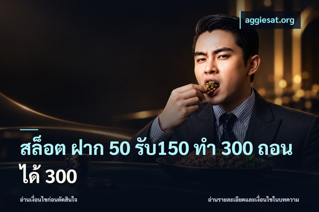 สล็อต ฝาก 50 รับ150 ทํา 300 ถอนได้ 300