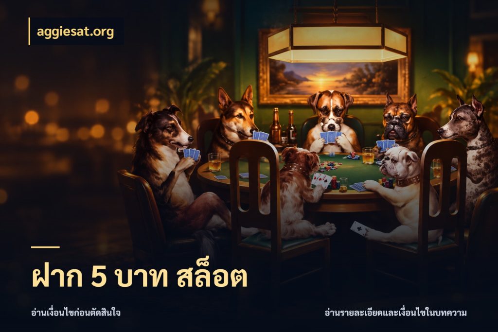 ฝาก 5 บาท สล็อต ยอดเริ่มต้นน่าจับตากับสิทธิ์ที่เกี่ยวข้อง กับ aggiesat.org