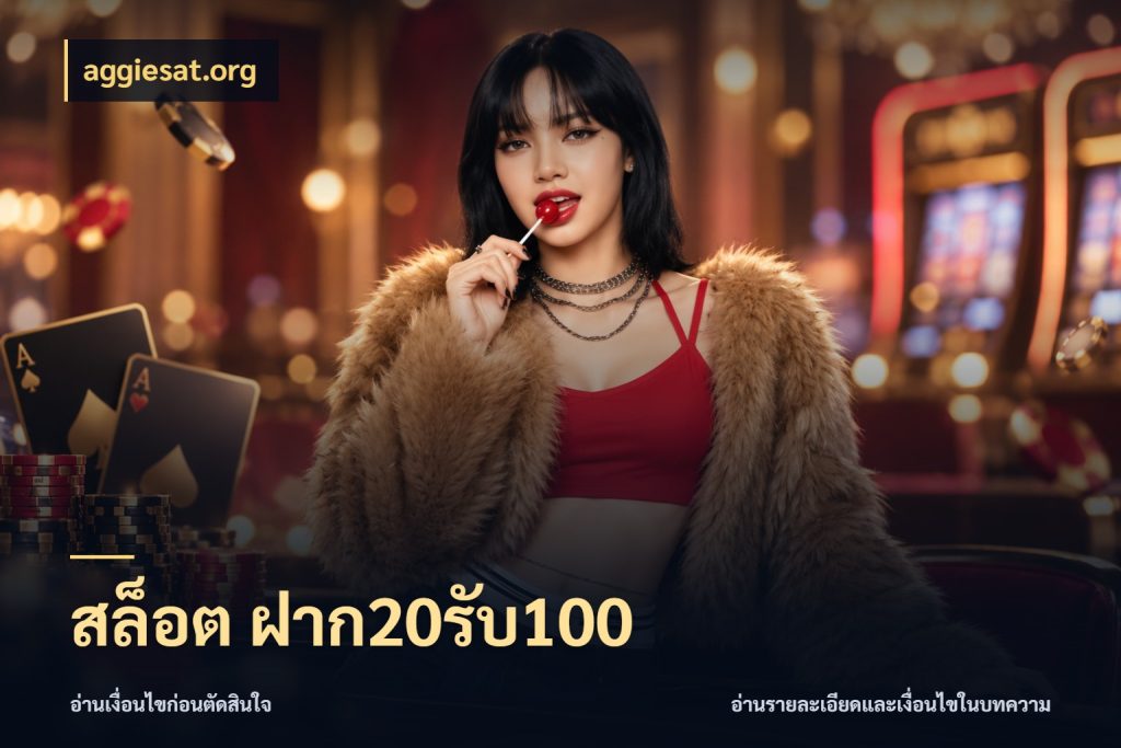 สล็อต ฝาก20รับ100 เครดิตกับรูปแบบโปรที่ตรงใจ กับ aggiesat.org