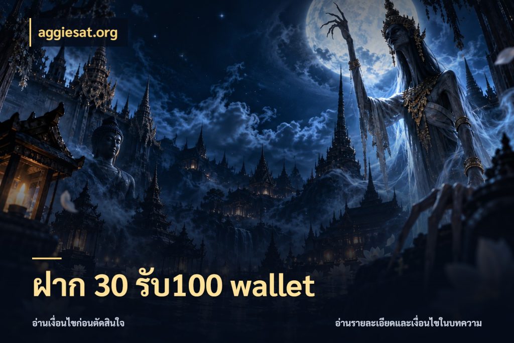 ฝาก 30 รับ100 wallet aggiesat.org สายโบนัสเลือกจังหวะสนุกได้อย่างไร