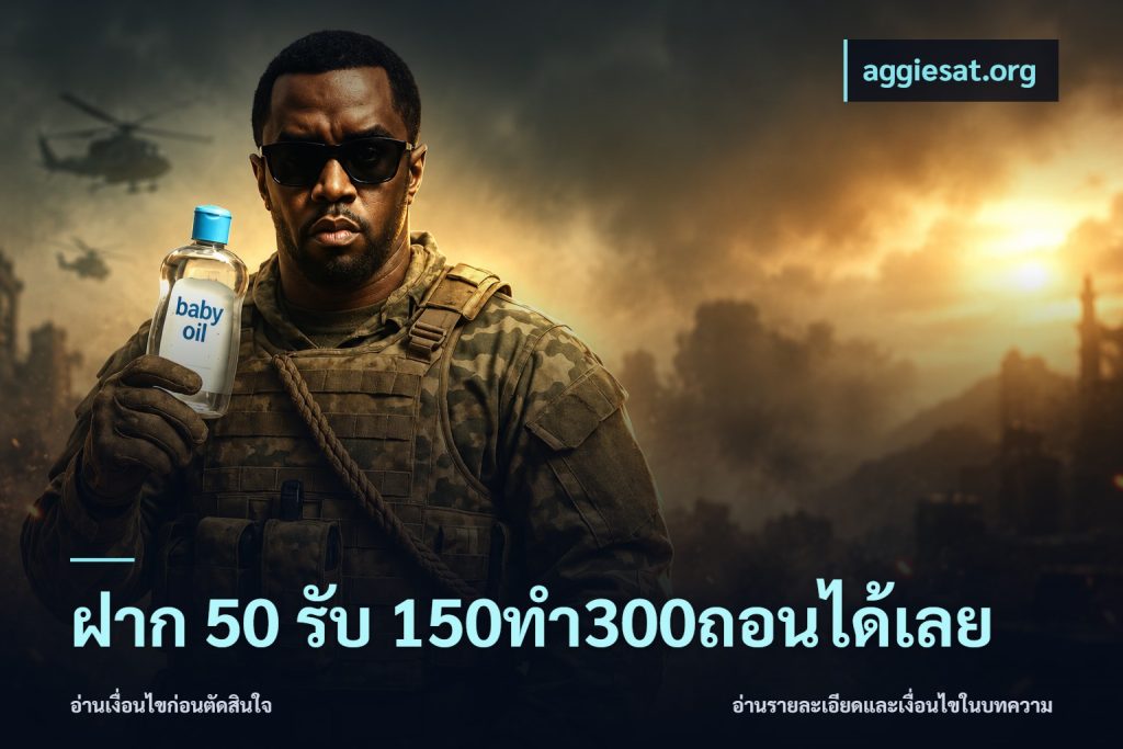 ฝาก 50 รับ 150ทำ300ถอนได้เลย