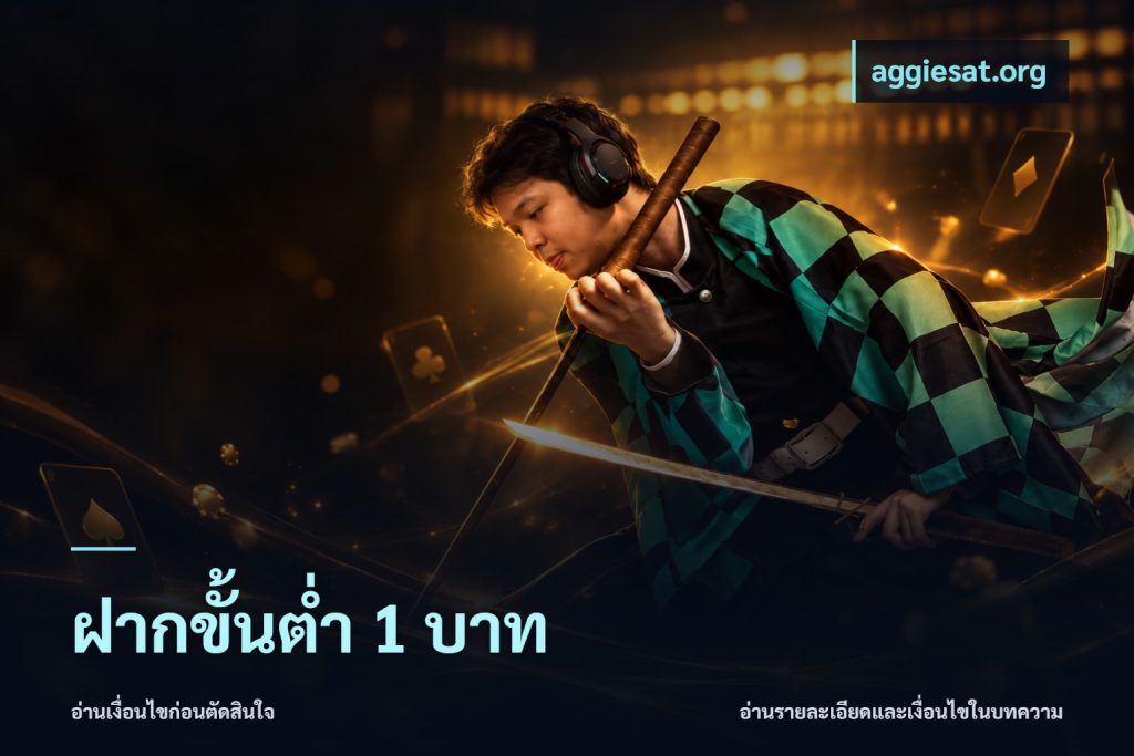 ฝากขั้นต่ำ 1 บาท