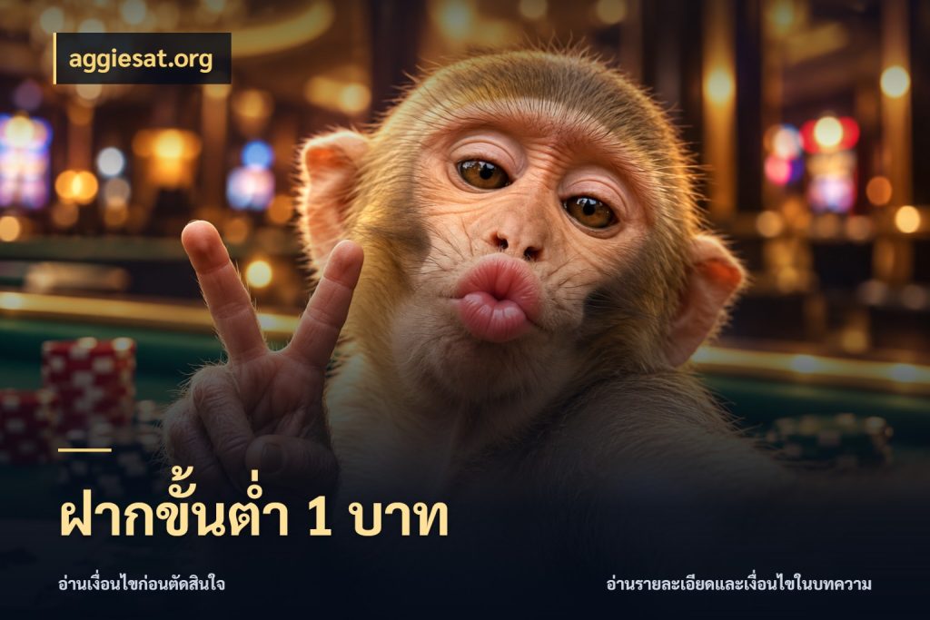 ฝากขั้นต่ำ 1 บาท aggiesat.org เงินตั้งต้นกับความสนุกที่คุณกำหนด
