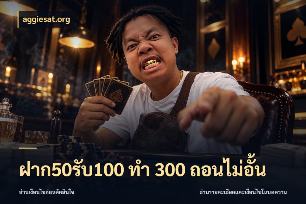 ฝาก50รับ100 ทํา 300 ถอนไม่อั้น สายโบนัสเลือกจังหวะสนุกได้อย่างไร สไตล์ aggiesat.org