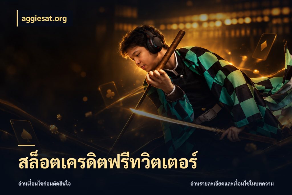 สล็อตเครดิตฟรีทวิตเตอร์ จับมุมเด่นของเครดิตฟรีให้ตรงใจ สไตล์ aggiesat.org