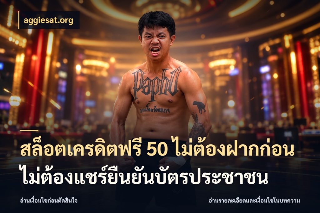 สล็อตเครดิตฟรี 50 ไม่ต้องฝากก่อนไม่ต้องแชร์ยืนยันบัตรประชาชน ชนิดเครดิตกับสิทธิ์ที่คุณอยากรู้ กับ aggiesat.org