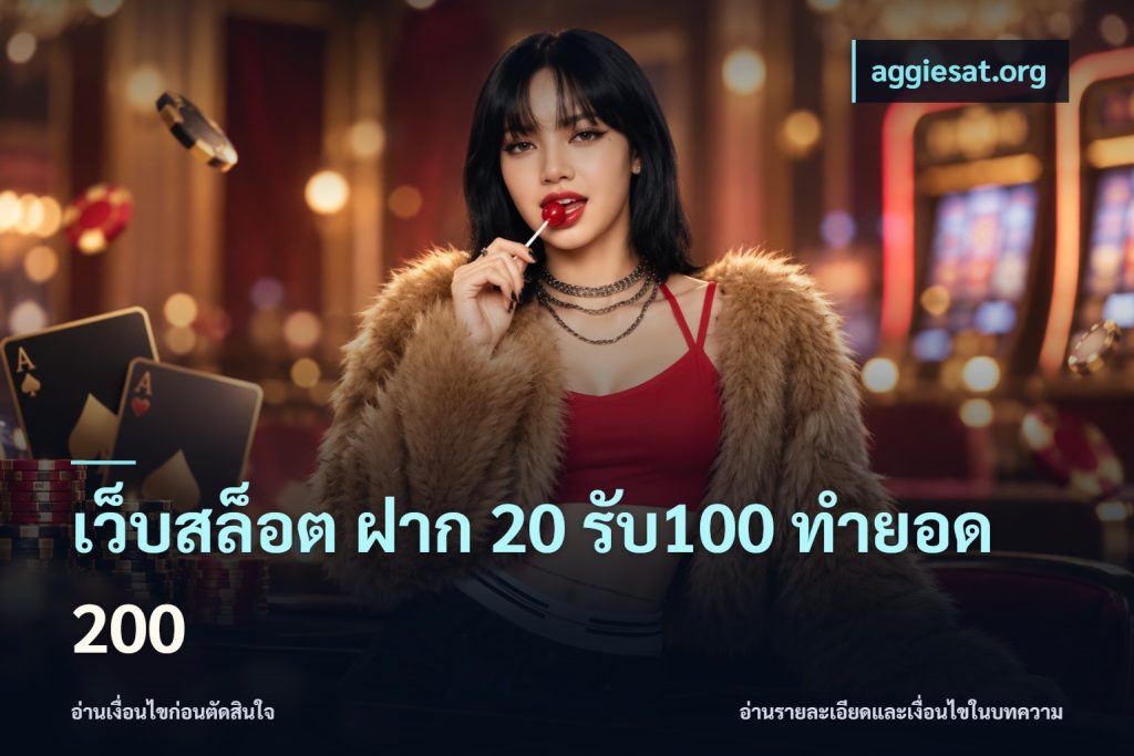 เว็บสล็อต ฝาก 20 รับ100 ทำยอด 200