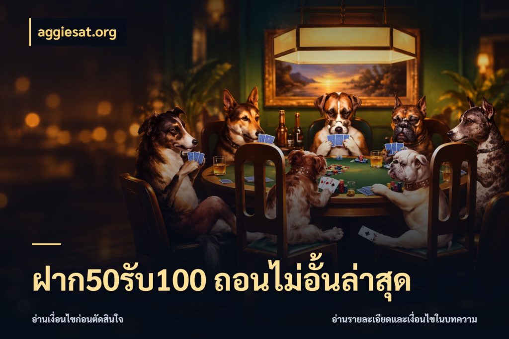 ฝาก50รับ100 ถอนไม่อั้นล่าสุด จับประเด็นยอดรับก่อนเลือกความสนุก กับ aggiesat.org