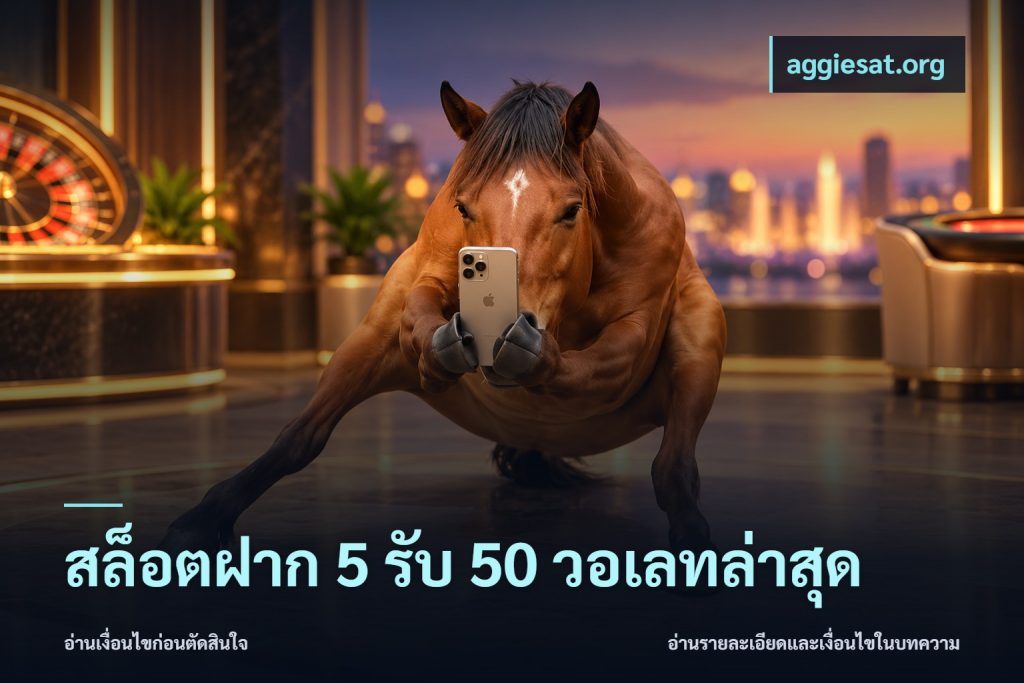 สล็อตฝาก 5 รับ 50 วอเลทล่าสุด