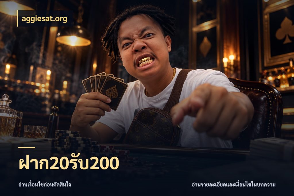 ฝาก20รับ200 สนุกกับตัวเลือกโปรในสไตล์ของคุณ กับ aggiesat.org