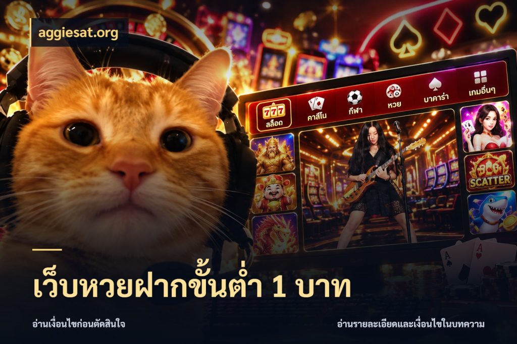 เว็บหวยฝากขั้นต่ำ 1 บาท aggiesat.org หวยกับจำนวนเริ่มต้นในมุมที่ชัดเจน