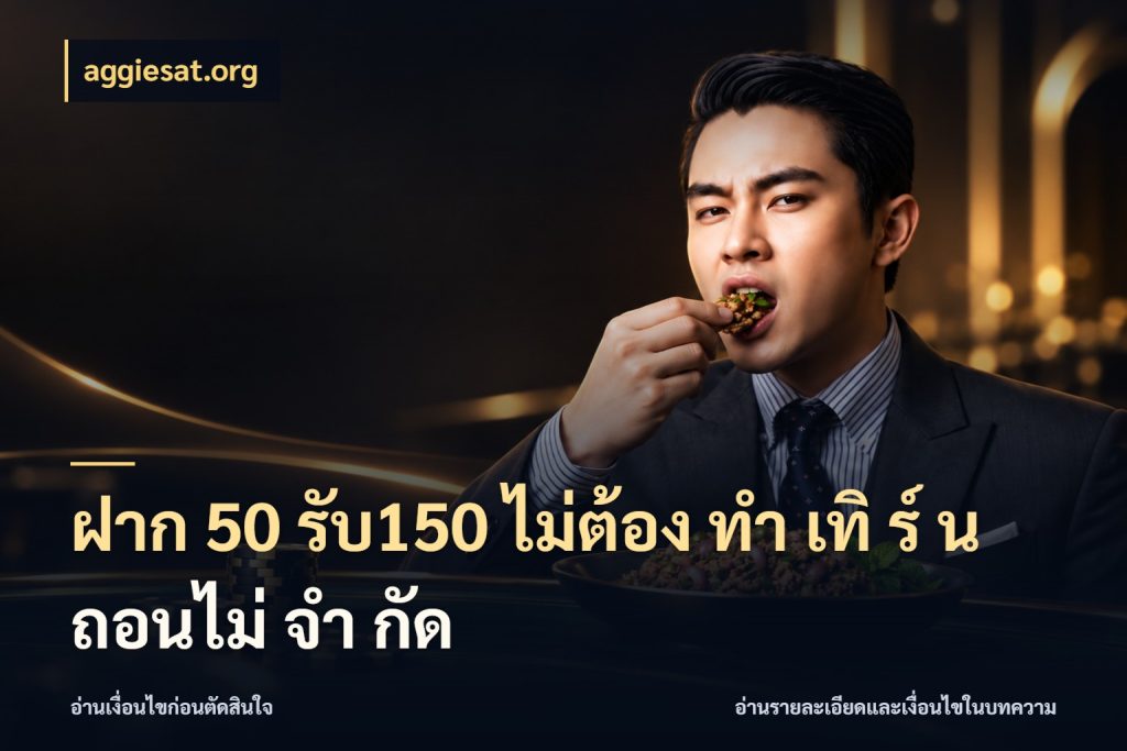 ฝาก 50 รับ150 ไม่ต้อง ทํา เทิ ร์ น ถอนไม่ จํา กัด สีสันของโปรฝากและยอดรับ ในมุม aggiesat.org