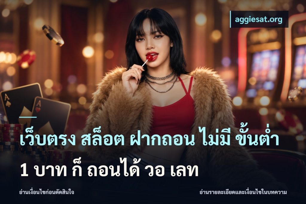 เว็บตรง สล็อต ฝากถอน ไม่มี ขั้นต่ํา 1 บาท ก็ ถอนได้ วอ เลท