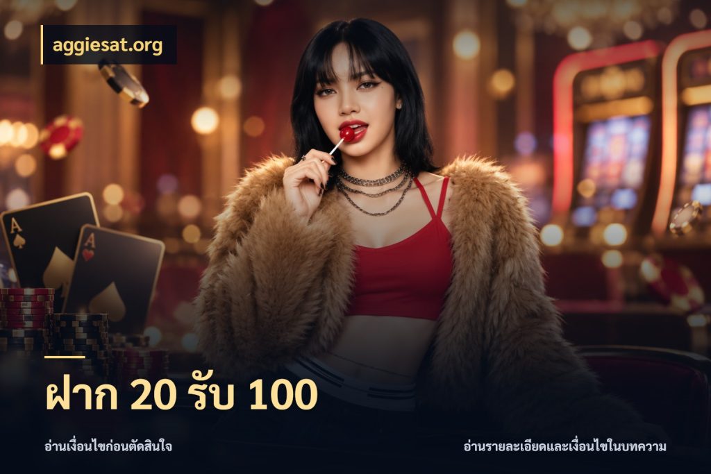 ฝาก 20 รับ 100 สีสันของโปรฝากและยอดรับ กับ aggiesat.org