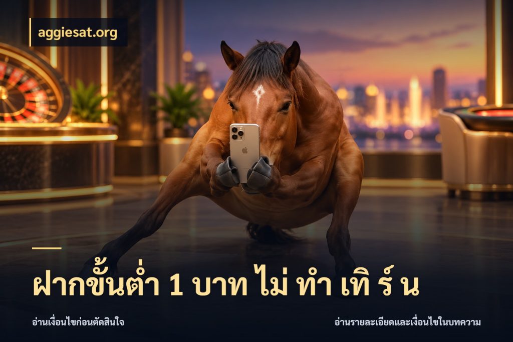 ฝากขั้นต่ำ 1 บาท ไม่ ทำ เทิ ร์ น aggiesat.org เกมที่ชอบในขอบเขตเงินของตัวเอง