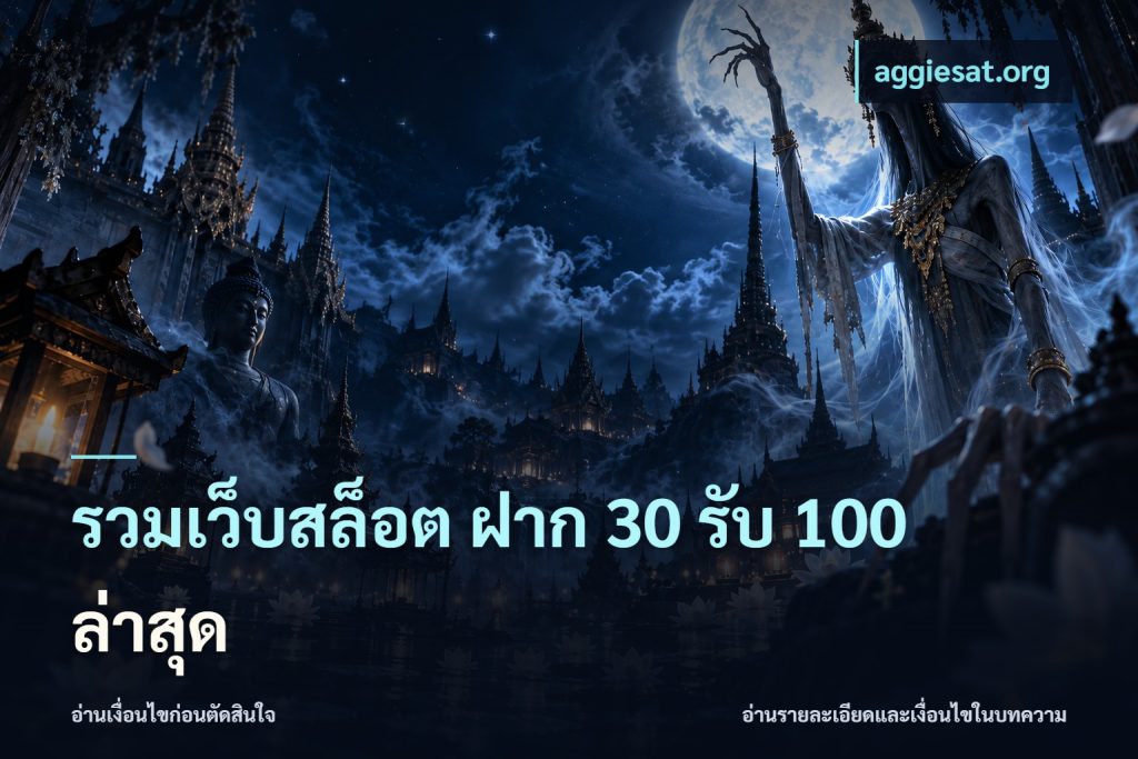 รวมเว็บสล็อต ฝาก 30 รับ 100 ล่าสุด