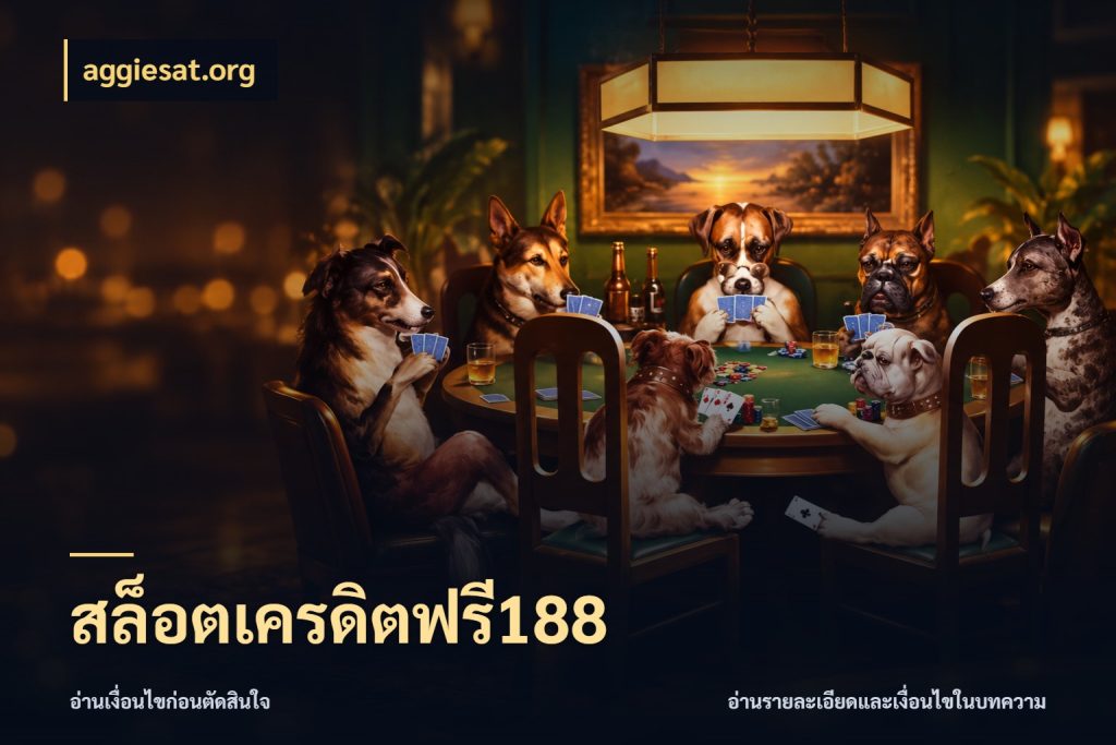 สล็อตเครดิตฟรี188 สีสันของเครดิตฟรีและเกมแนวที่ชอบ สไตล์ aggiesat.org