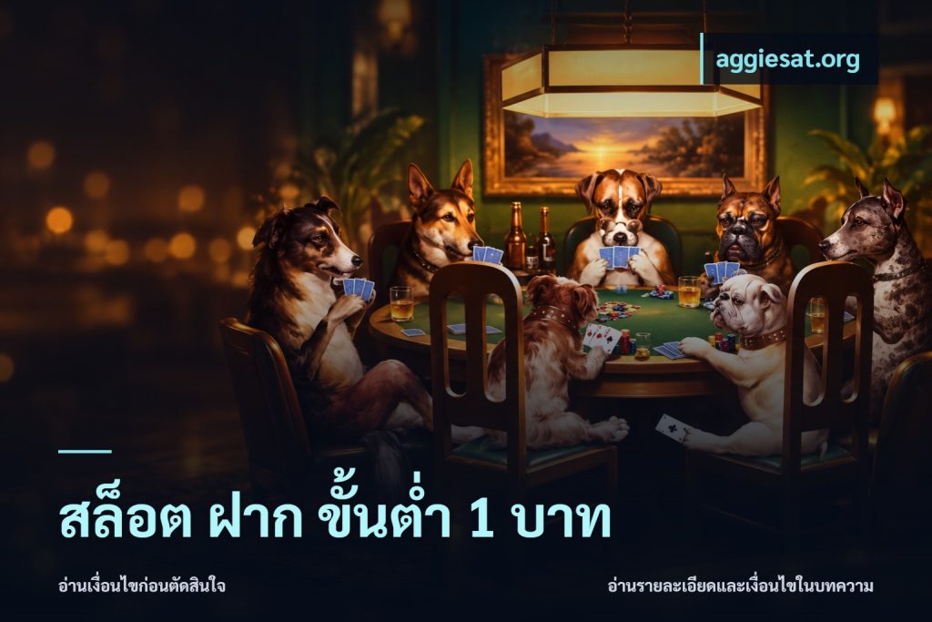 สล็อต ฝาก ขั้นต่ำ 1 บาท