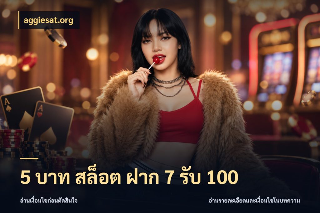 5 บาท สล็อต ฝาก 7 รับ 100 โปรกับเกมที่ชอบเลือกให้ตรงสไตล์ ในมุม aggiesat.org