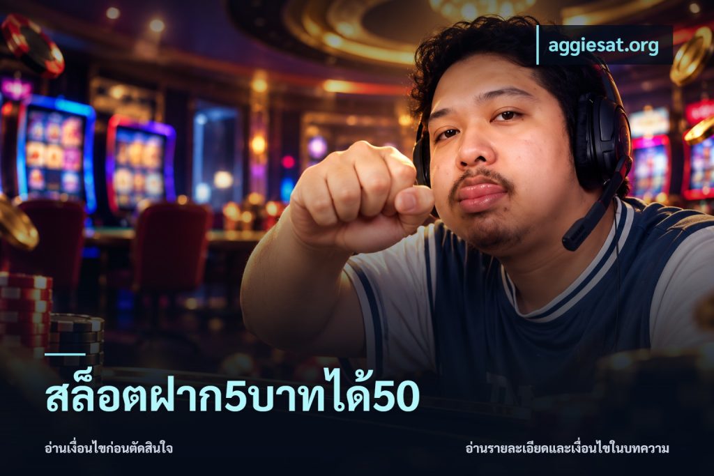 สล็อตฝาก5บาทได้50