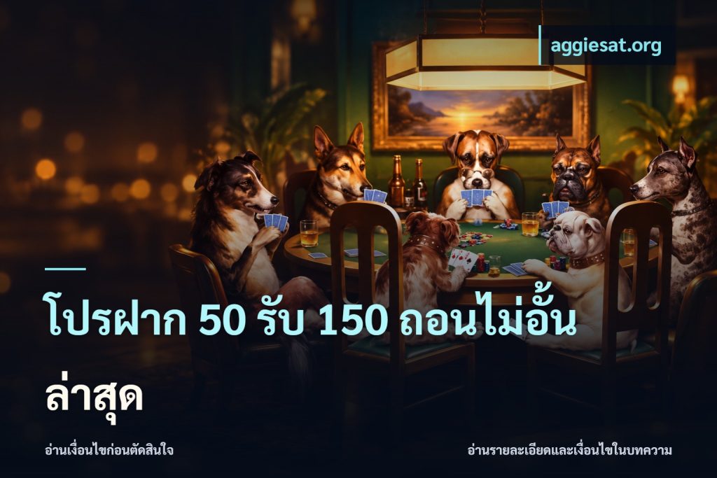 โปรฝาก 50 รับ 150 ถอนไม่อั้นล่าสุด