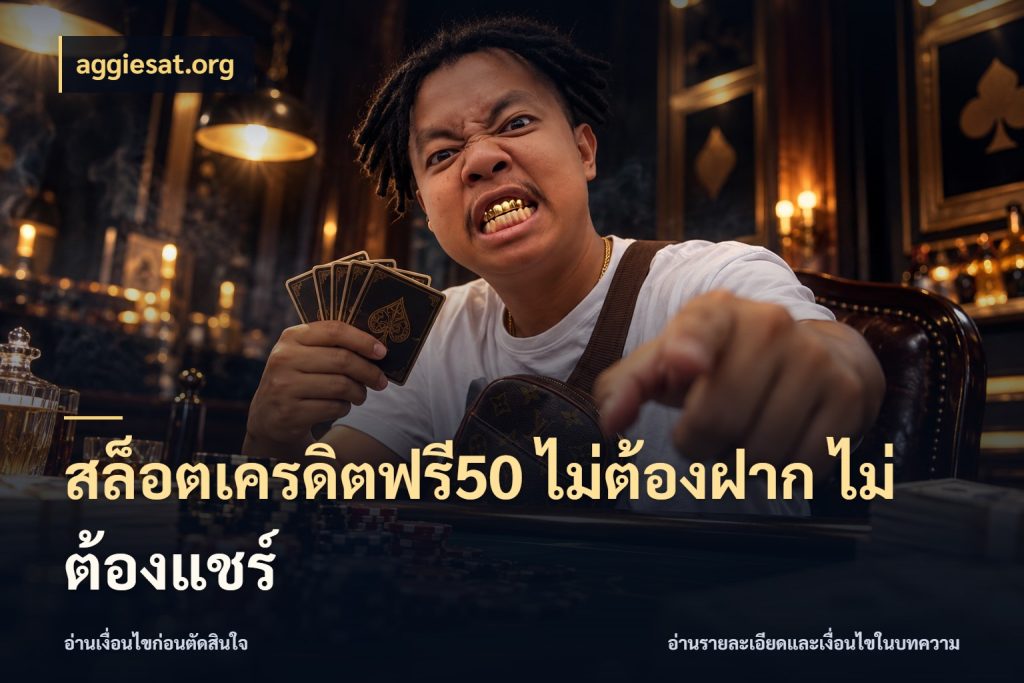 สล็อตเครดิตฟรี50 ไม่ต้องฝาก ไม่ต้องแชร์ ชนิดเครดิตกับสิทธิ์ที่คุณอยากรู้ สไตล์ aggiesat.org