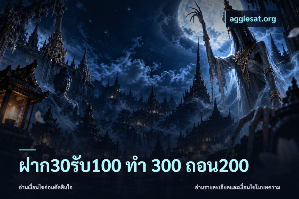 ฝาก30รับ100 ทํา 300 ถอน200