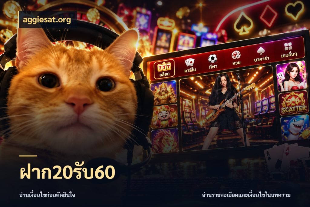ฝาก20รับ60 โปรกับเกมที่ชอบเลือกให้ตรงสไตล์ ในมุม aggiesat.org