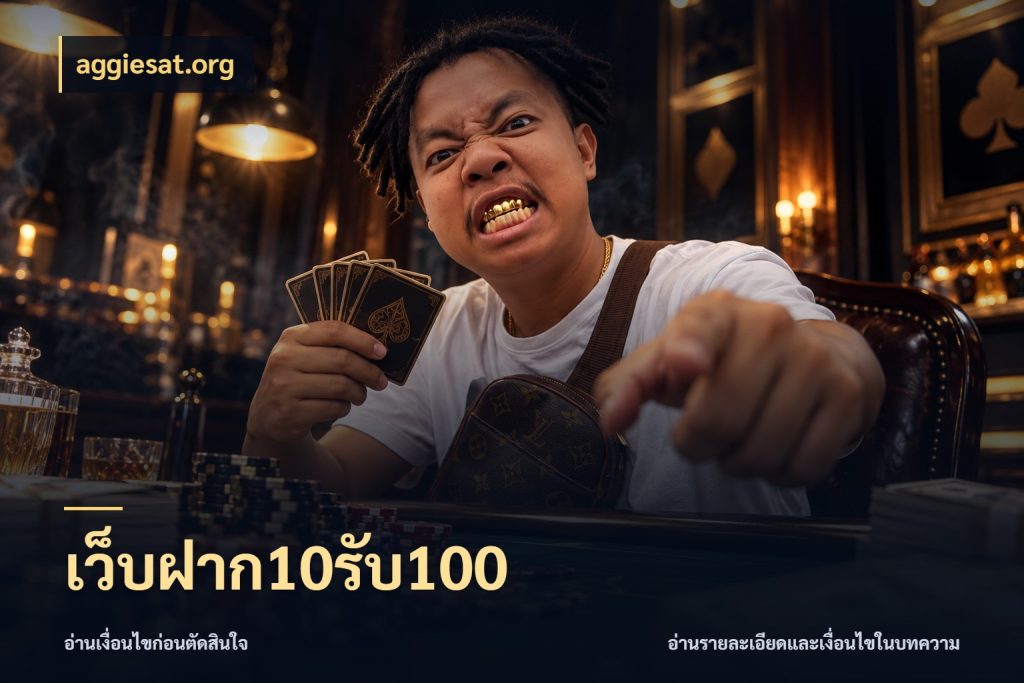 เว็บฝาก10รับ100 ยอดฝากและยอดรับในมุมของคนชอบลุ้น กับ aggiesat.org