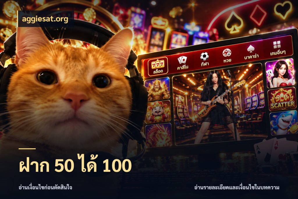 ฝาก 50 ได้ 100 จับประเด็นยอดรับก่อนเลือกความสนุก ในมุม aggiesat.org
