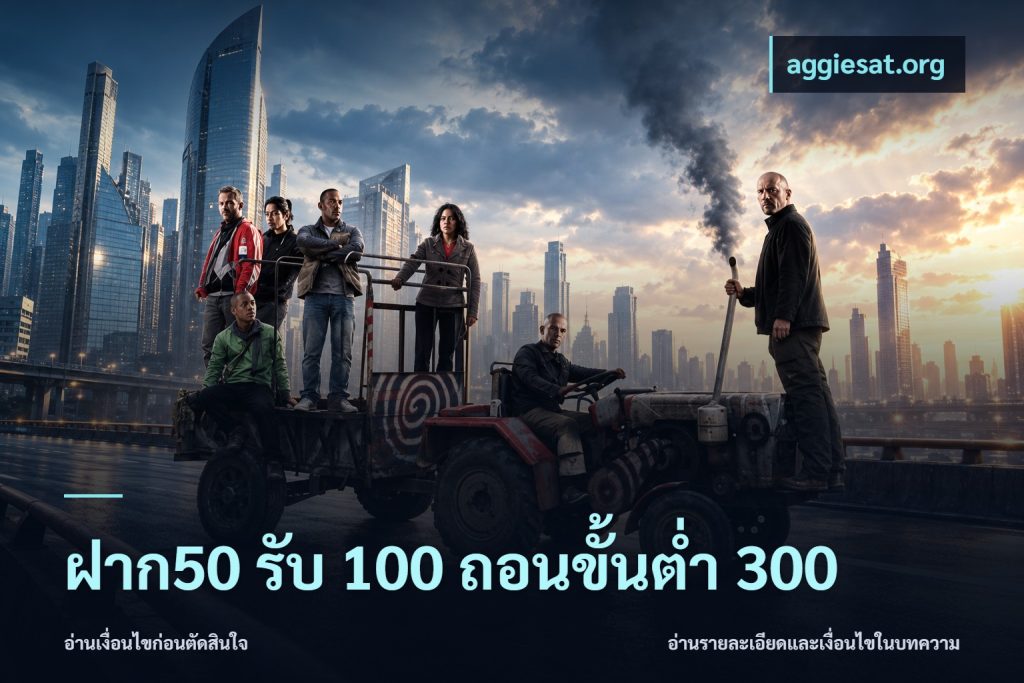 ฝาก50 รับ 100 ถอนขั้นต่ํา 300