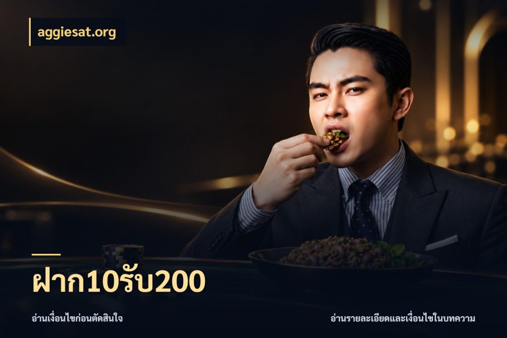 ฝาก10รับ200 aggiesat.org สนุกกับตัวเลือกโปรในสไตล์ของคุณ
