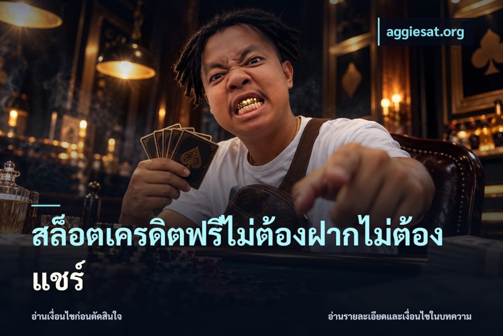 สล็อตเครดิตฟรีไม่ต้องฝากไม่ต้องแชร์