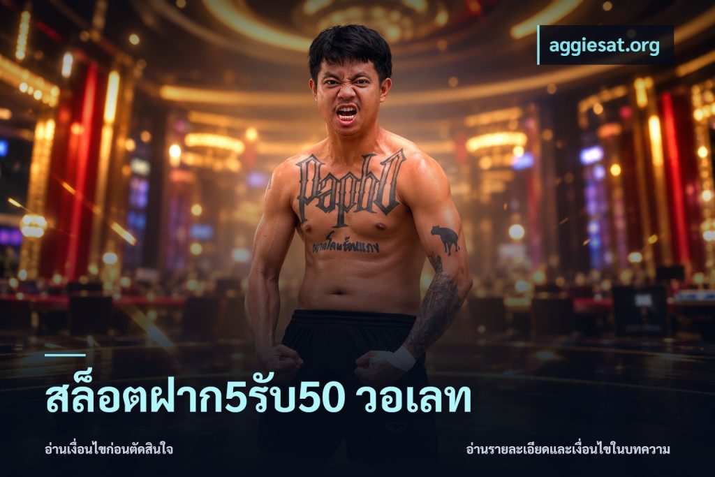 สล็อตฝาก5รับ50 วอเลท