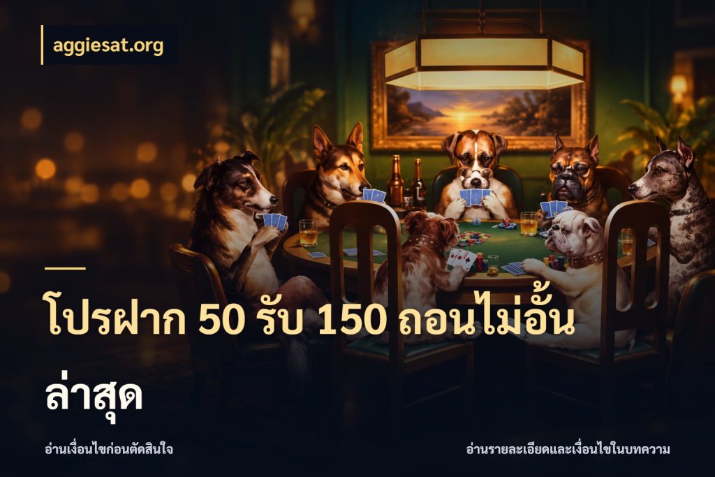 โปรฝาก 50 รับ 150 ถอนไม่อั้น ล่าสุด สายโบนัสเลือกจังหวะสนุกได้อย่างไร ในมุม aggiesat.org