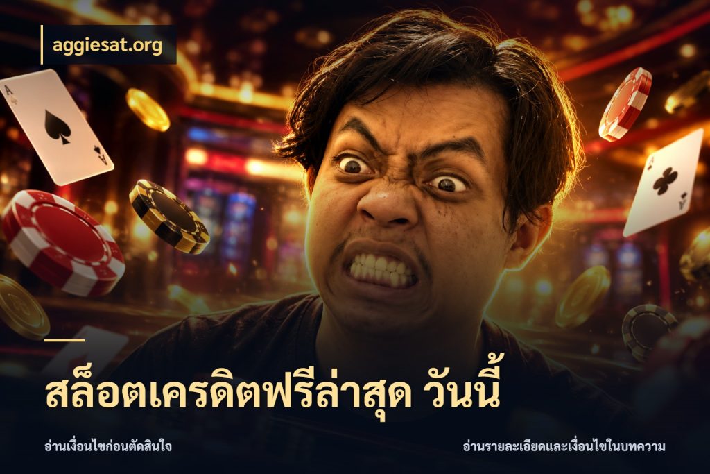 สล็อตเครดิตฟรีล่าสุด วันนี้ เครดิตฟรีกับจังหวะลุ้นที่คุณเลือก กับ aggiesat.org