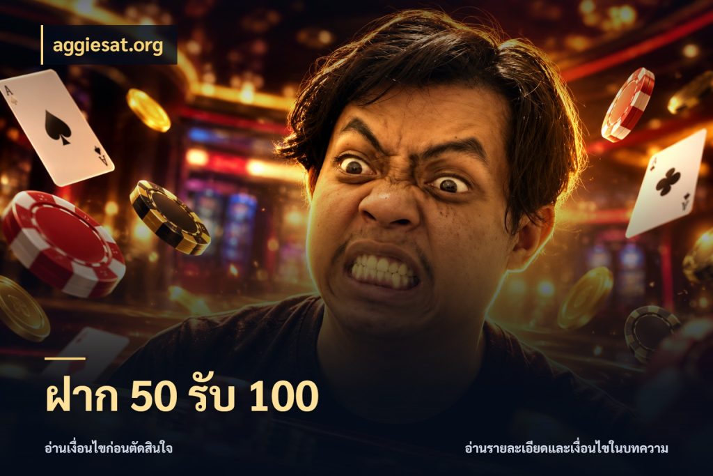 ฝาก 50 รับ 100 จับประเด็นยอดรับก่อนเลือกความสนุก ในมุม aggiesat.org