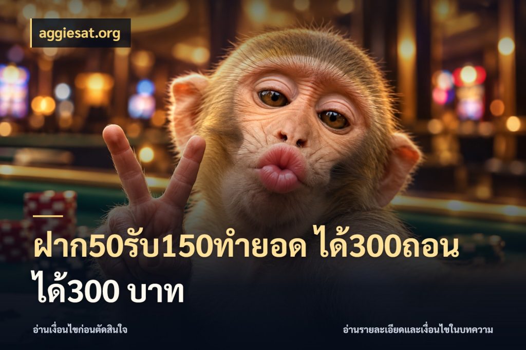 ฝาก50รับ150ทำยอด ได้300ถอนได้300 บาท ยอดฝากและยอดรับในมุมของคนชอบลุ้น กับ aggiesat.org