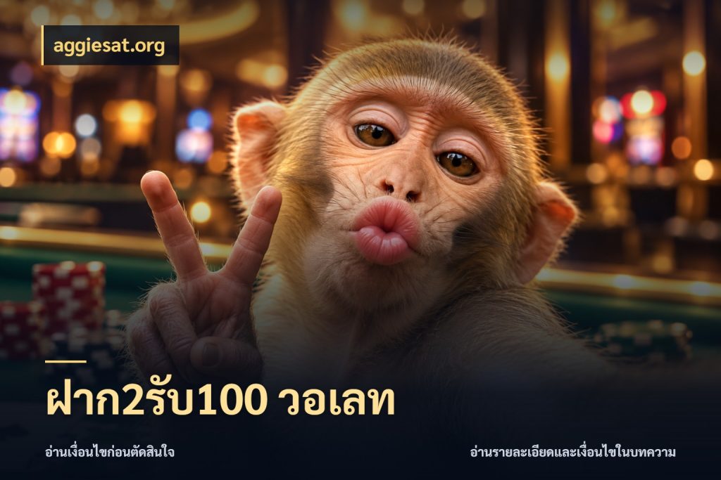 ฝาก2รับ100 วอเลท โปรกับเกมที่ชอบเลือกให้ตรงสไตล์ กับ aggiesat.org