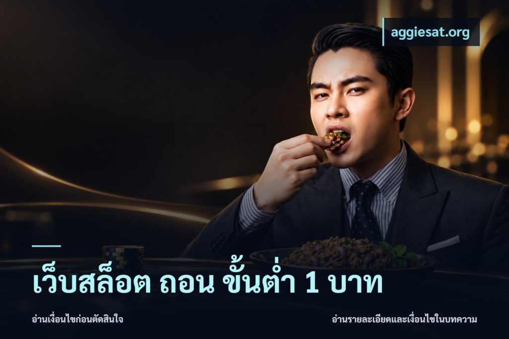 เว็บสล็อต ถอน ขั้นต่ำ 1 บาท